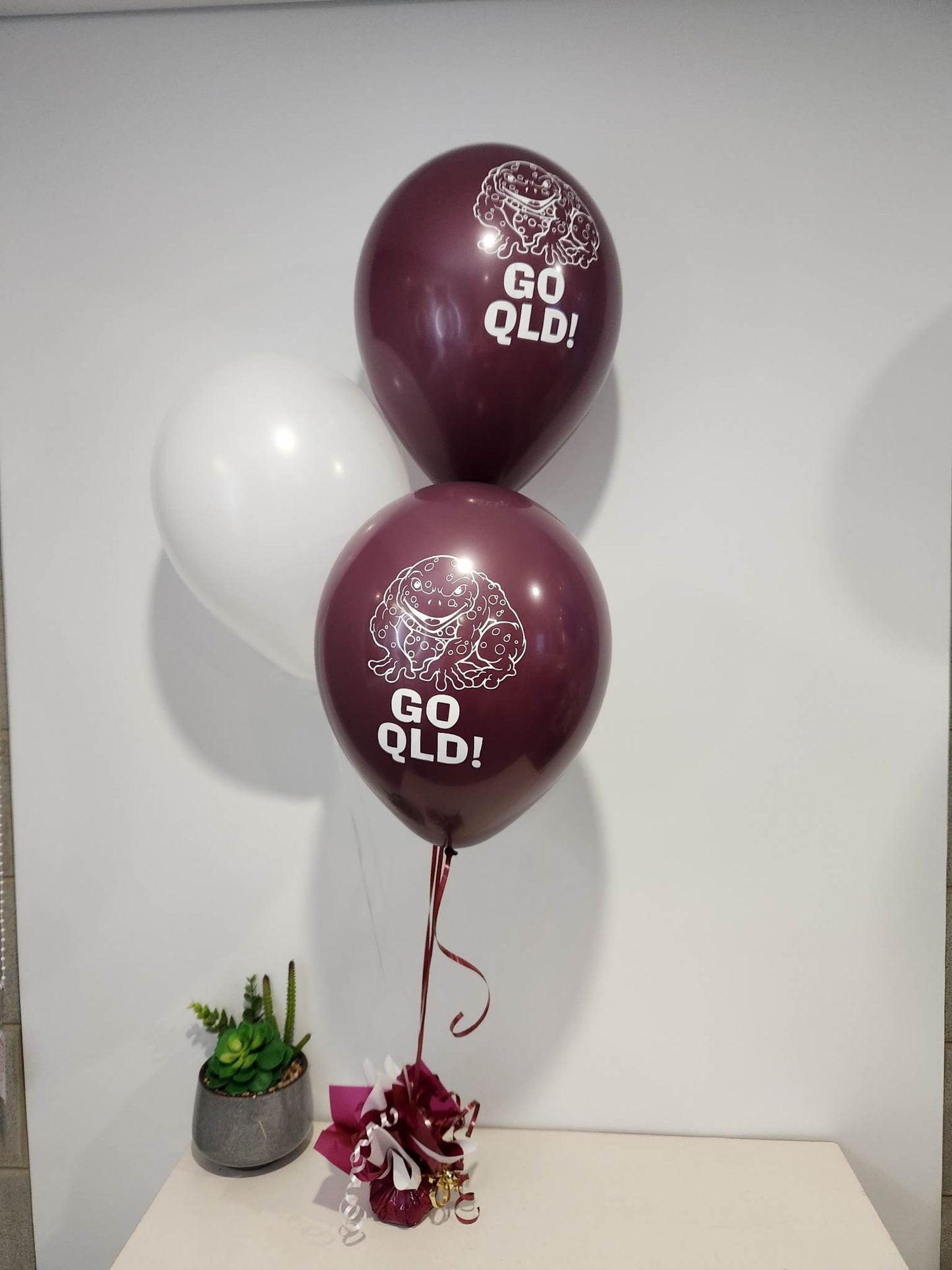 QLD State of Origin 3 Balloon Bouquet