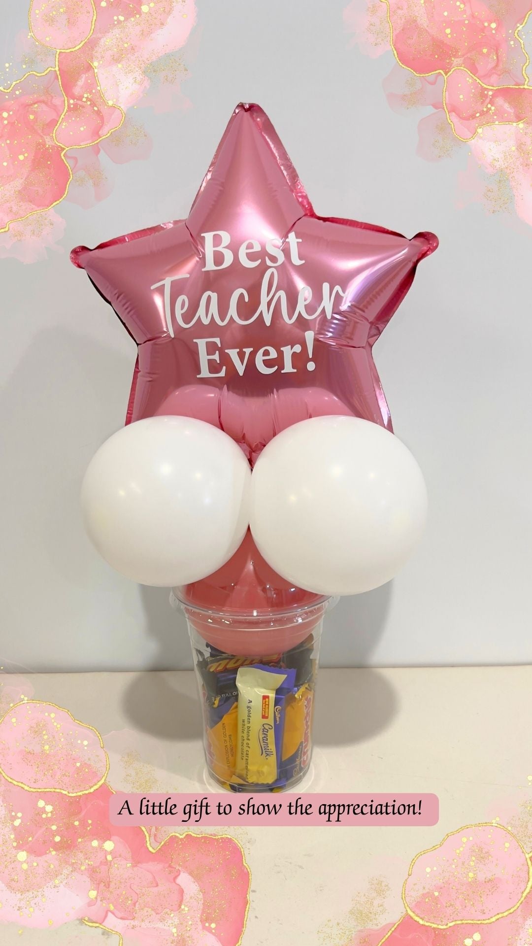 Best Teacher Candy Cups