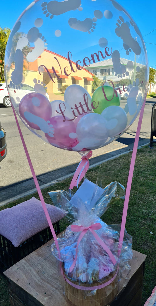 Baby Girl Hot Air Balloon Gift Hamper