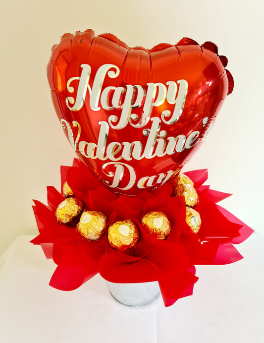 Valentine's Day Heart Chocolate Bouquet