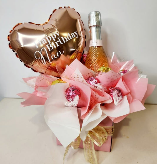 Valentine's Chocolate and Piccolo Wine Bouquet