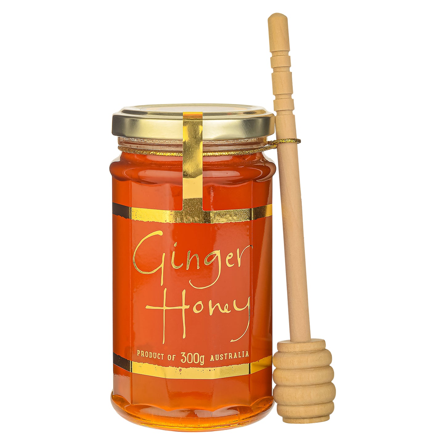 Spiced Ginger Honey with Dipper 300g