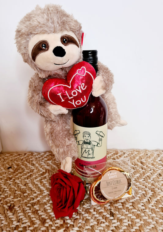Sweet Sloth and Sangria Valentine's Day Hamper