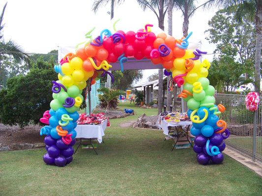 Rainbow Garland Arch